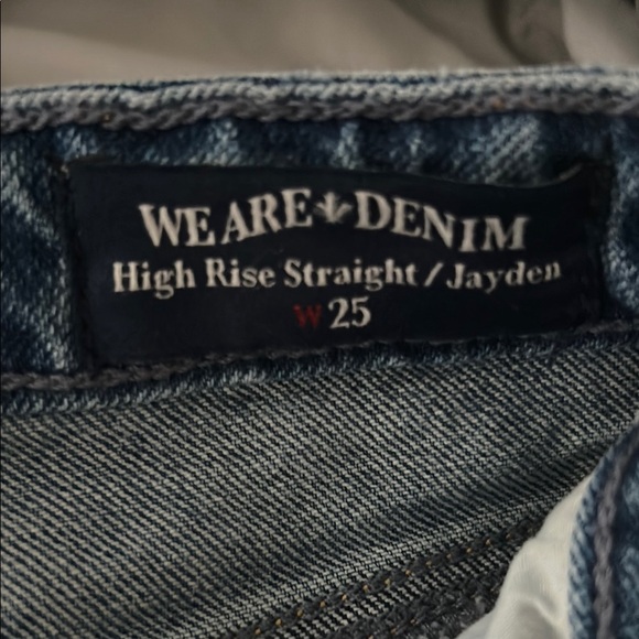 Buffalo David Bitton Straight Leg Blue Jeans with Subtle Fading - Picture 3 of 7